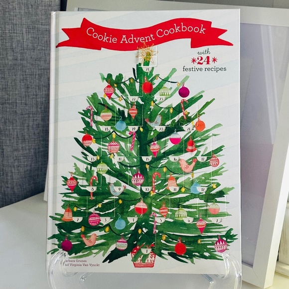 NEW Cookie Advent Cookbook Hardcover Christmas Holiday Cookies Recipe Book - Picture 2 of 14